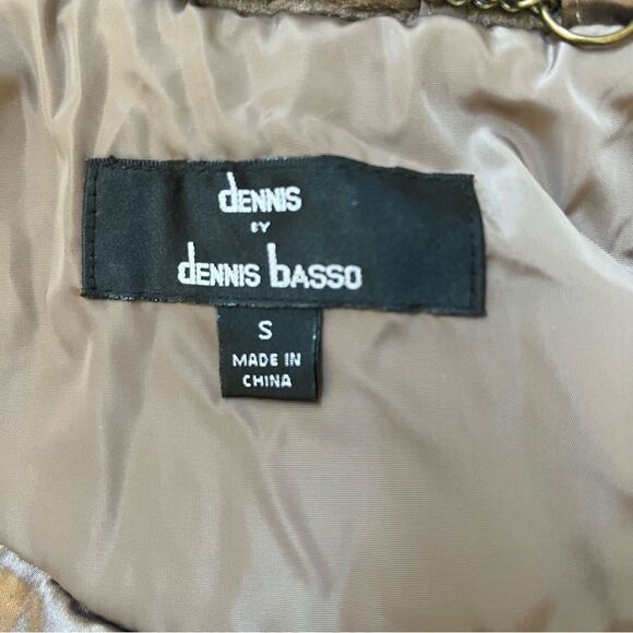 Dennis Basso Cinch Waist Quilted Anorak Coat with Faux Fur Trim Size Small - Picture 8 of 12